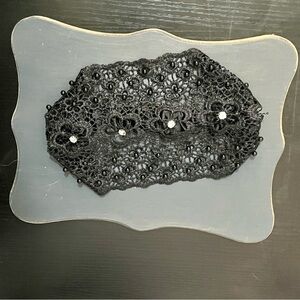 Chic Black Lace Floral Headband